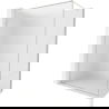 Mexen Kioto-XF dušo siena "Walk-in" su rėmu 80 x 202 cm, šerkšnas 10 mm, šlifuotas nikelis - 800-080-104-97-30-X