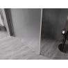 Mexen Kioto-XF dušo siena Walk-in su rėmeliu 130 x 202 cm, matinis 10 mm, šlifuotas nikelis - 800-130-104-97-30-X