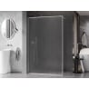 Mexen Kioto-XF dušo sienelė Walk-in su rėmu 160 x 202 cm, matinė 10 mm, šlifuotas nikelis - 800-160-104-97-30-X