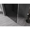 Mexen Kioto-XF dušo sienelė Walk-in su rėmu 100 x 202 cm, grafitas 10 mm, chromas - 800-100-104-01-40-X