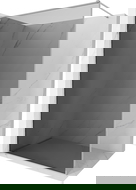 Mexen Kioto-XF dušo sienelė Walk-in su rėmu 130 x 202 cm, grafitas 10 mm, chromas - 800-130-104-01-40-X