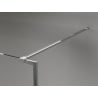 Mexen Kioto-XF dušo sienelė Walk-in su rėmu 140 x 202 cm, grafitas 10 mm, chromas - 800-140-104-01-40-X
