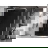 Mexen Kioto-XF dušo sienelė Walk-in su rėmu 60 x 202 cm, grafitas 10 mm, balta - 800-060-104-20-40-X