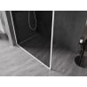 Mexen Kioto-XF dušo sienelė Walk-in su rėmu 160 x 202 cm, grafitas 10 mm, balta - 800-160-104-20-40-X