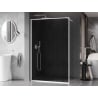 Mexen Kioto-XF dušo sienelė Walk-in su rėmu 160 x 202 cm, grafitas 10 mm, balta - 800-160-104-20-40-X