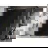 Mexen Kioto-XF Walk-in dušo sienelė su rėmeliu 120 x 202 cm, grafito 10 mm, auksinė - 800-120-104-50-40-X