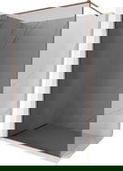 Mexen Kioto-XF dušo sienelė Walk-in su rėmu 140 x 202 cm, grafitas 10 mm, rožinis auksas - 800-140-104-60-40-X