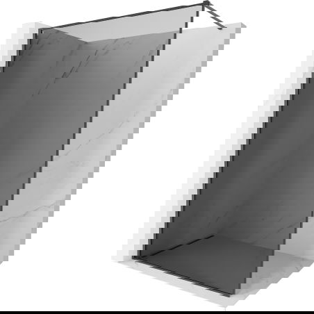 Mexen Kioto-XF dušo sienelė Walk-in su rėmu 100 x 202 cm, grafitas 10 mm, šlifuotas ginklų pilkos spalvos - 800-100-104-66-40-X