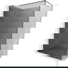 Mexen Kioto-XF dušo sienelė Walk-in su rėmu 130 x 202 cm, grafitas 10 mm, gun gray šlifuotas - 800-130-104-66-40-X