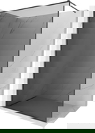 Mexen Kioto-XF dušo sienelė Walk-in su rėmu 160 x 202 cm, grafitas 10 mm, gun gray šlifuotas - 800-160-104-66-40-X