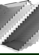 Mexen Kioto-XF dušo sienelė Walk-in su rėmu 90 x 202 cm, grafitas 10 mm, juoda - 800-090-104-70-40-X