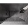 Mexen Kioto-XF dušas siena Walk-in su rėmu 140 x 202 cm, grafitas 10 mm, juoda - 800-140-104-70-40-X