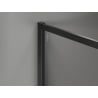 Mexen Kioto-XF dušas siena Walk-in su rėmu 140 x 202 cm, grafitas 10 mm, juoda - 800-140-104-70-40-X