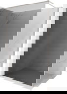 Mexen Kioto-XF dušo sienelė Walk-in su rėmu 140 x 202 cm, grafitas 10 mm, šlifuotas nikelis - 800-140-104-97-40-X