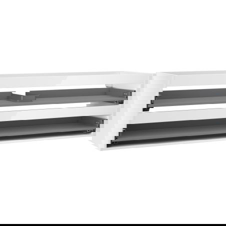 Mexen Box-A korpus spintelės po praustuvu 160 cm, 2 stalčiai, blizgi balta - 91AX0-1600-470-2-00