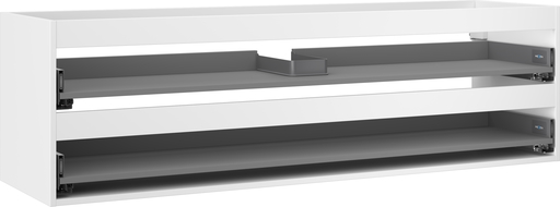 Mexen Box-A spintelės po praustuvu korpusas 160 cm, 2 stalčiai, baltas matinis - 91AX0-1600-470-2-01