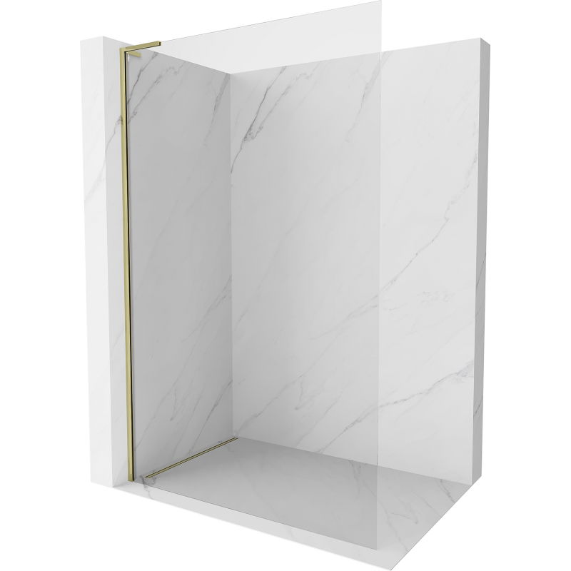 Mexen Kioto-X L dušo sienelė Walk-in 70 x 200 cm, skaidrus 10 mm, auksinė - 800-070-107-50-00-X