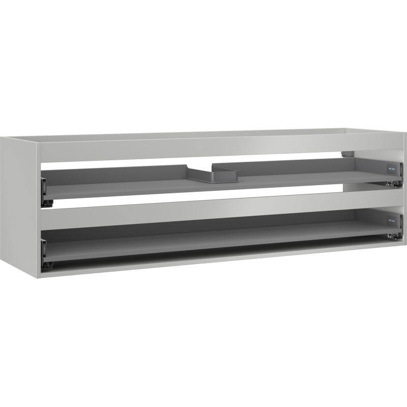 Mexen Box-A korpus praustuvo spintelės 160 cm, 2 stalčiai, pilka matinė - 91AX0-1600-470-2-62
