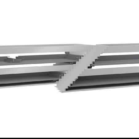 Mexen Box-A spintelės korpusas po praustuvu 160 cm, 2 stalčiai, pilkai matinė - 91AX0-1600-470-2-62