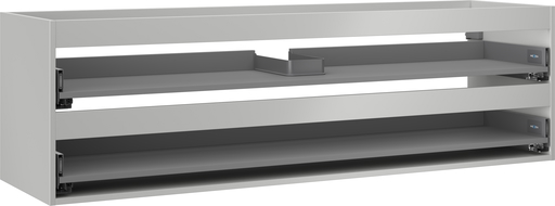 Mexen Box-A spintelės korpusas po praustuvu 160 cm, 2 stalčiai, pilkai matinė - 91AX0-1600-470-2-62
