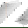 Mexen Kioto-X L vaikščiojimo dušo siena 50 x 200 cm, skaidri 10 mm, rožinio aukso - 800-050-107-60-00-X