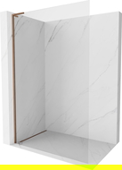 Mexen Kioto-X L dušo sienelė Walk-in 100 x 200 cm, skaidri 10 mm, rožinis auksas - 800-100-107-60-00-X