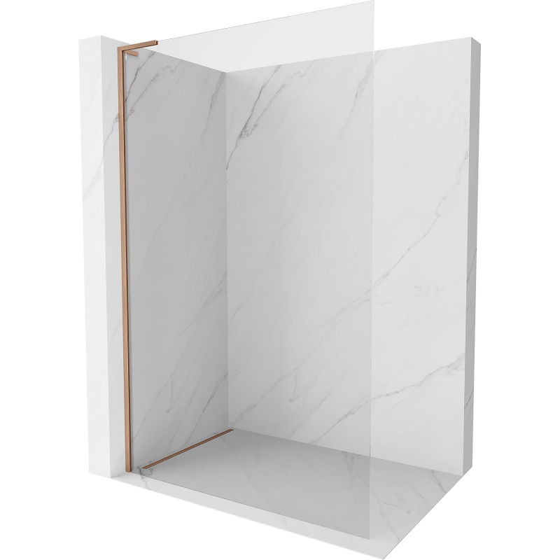 Mexen Kioto-X L Dušo Sienelė Walk-in 50 x 200 cm, skaidri 10 mm, šukuotas varis - 800-050-107-65-00-X