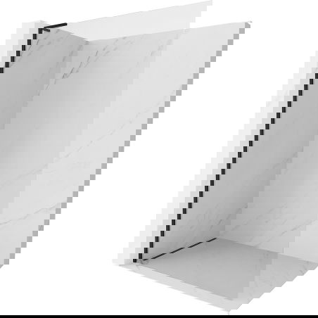 Mexen Kioto-X L dušo siena Walk-in 70 x 200 cm, permatoma 10 mm, juoda - 800-070-107-70-00-X