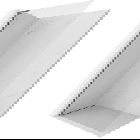 Mexen Kioto-X L dušo sienelė Walk-in 60 x 200 cm, skaidri 10 mm, tamsus metalas - 800-060-107-95-00-X