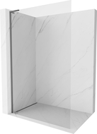 Mexen Kioto-X L dušo siena Walk-in 110 x 200 cm, permatomas 10 mm, gun metalas - 800-110-107-95-00-X