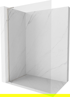 Mexen Kioto-X L dušo sienelė Walk-in 80 x 200 cm, permatomas 10 mm, šlifuotas nikelis - 800-080-107-97-00-X