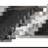 Mexen Kioto-XF L dušo sienelė Walk-in su rėmu 120 x 202 cm, skaidri 10 mm, auksinė - 800-120-174-50-00-XF