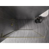 Mexen Kioto-XF L dušo pertvara Walk-in su rėmu 120 x 202 cm, skaidri 10 mm, auksinė šlifuota - 800-120-174-55-00-XF