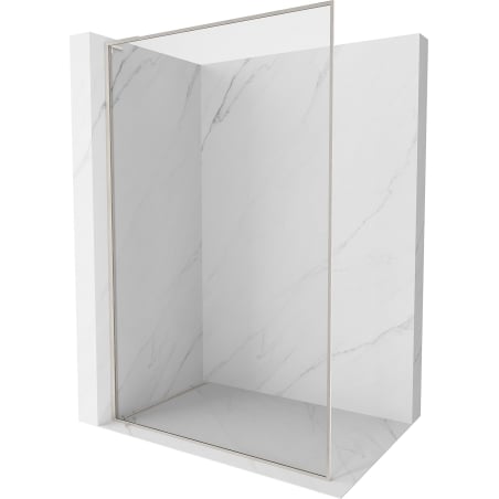 Mexen Kioto-XF L dušo sienelė Walk-in su rėmu 80 x 202 cm, skaidri 10 mm, šlifuotas nikelis - 800-080-174-97-00-XF