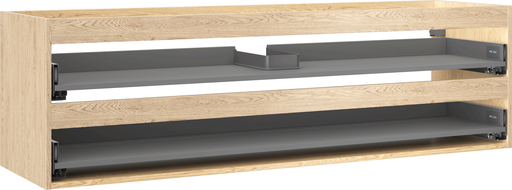 Mexen Box-A spintelės korpusas po praustuvu 160 cm, 2 stalčiai, ąžuolas - 91AX0-1600-470-2-81