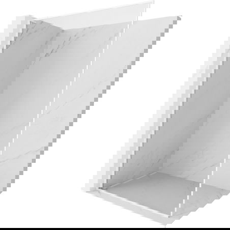 Mexen Kioto-F L dušo sienelė Walk-in su rėmeliu 60 x 202 cm, skaidri 8 mm, balta - 800-060-174-20-00