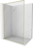 Mexen Kioto-F L Dušo sienelė Walk-in su rėmeliu 110 x 202 cm, skaidri 8 mm, auksinė šlifuota - 800-110-174-55-00