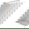 Mexen Kioto-F L Dušo siena su rėmeliu Walk-in 105 x 202 cm, permatoma 8 mm, šlifuotas varis - 800-105-174-65-00