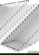 Mexen Kioto-F L dušo sienelė Walk-in su rėmu 100 x 202 cm, permatoma 8 mm, šlifuota ginklo pilkumo - 800-100-174-66-00