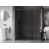 Mexen Kioto-F L Dušo pertvara Walk-in su rėmeliu 100 x 202 cm, skaidri 8 mm, šlifuota ginklo pilka - 800-100-174-66-00
