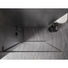Mexen Kioto-F L Dušo pertvara Walk-in su rėmeliu 100 x 202 cm, skaidri 8 mm, šlifuota ginklo pilka - 800-100-174-66-00