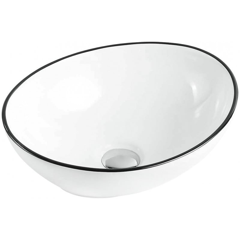 Mexen Elza praustuvo dubuo 40 x 33 cm, balta/juoda - 21014007