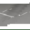 Mexen Kioto-X dušo sienelė Walk-in 140 x 70 cm, permatoma 10 mm, balta - 800-140-202-20-00-070-X