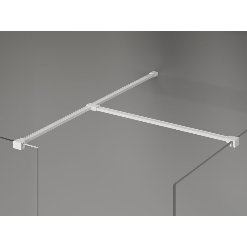 Mexen Kioto-X dušo sienelė Walk-in 160 x 90 cm, skaidri 10 mm, balta - 800-160-202-20-00-090-X