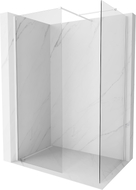 Mexen Kioto-X Dušo sienelė Walk-in 130 x 110 cm, skaidri 10 mm, balta - 800-130-202-20-00-110-X
