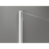 Mexen Kioto-X Dušo sienelė Walk-in 130 x 110 cm, skaidri 10 mm, balta - 800-130-202-20-00-110-X