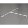 Mexen Kioto-X Dušo sienelė Walk-in 130 x 110 cm, skaidri 10 mm, balta - 800-130-202-20-00-110-X