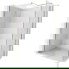 Mexen Kioto-X dušo pertvara Walk-in 70 x 70 cm, skaidri 10 mm, auksinė - 800-070-202-50-00-070-X