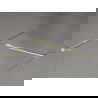 Mexen Kioto-X dušo sienelė Walk-in 120 x 80 cm, permatomas 10 mm, auksinis - 800-120-202-50-00-080-X