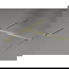 Mexen Kioto-X dušo sienelė Walk-in 140 x 80 cm, permatoma 10 mm, auksinė šlifuota - 800-140-202-55-00-080-X